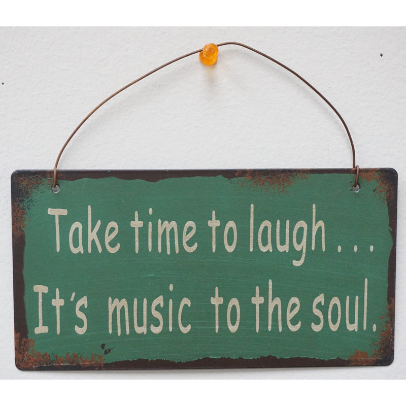 AttractionDesignHome Take Time to Laugh Wisdom Sign Wall Décor